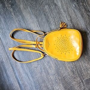 Crossbody or small leather backback